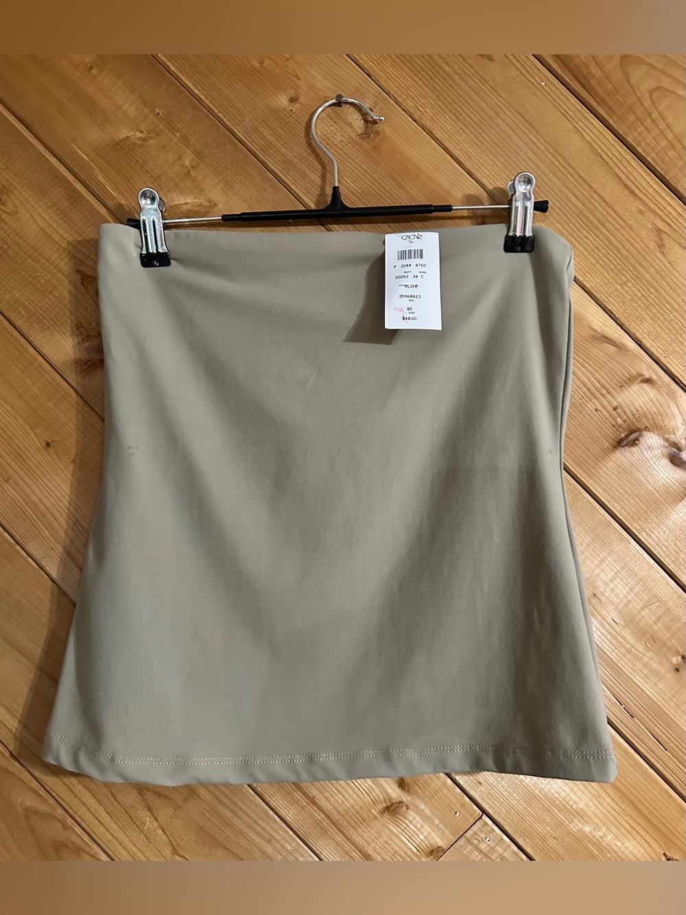 Cache Beige Stretch Tube Top
